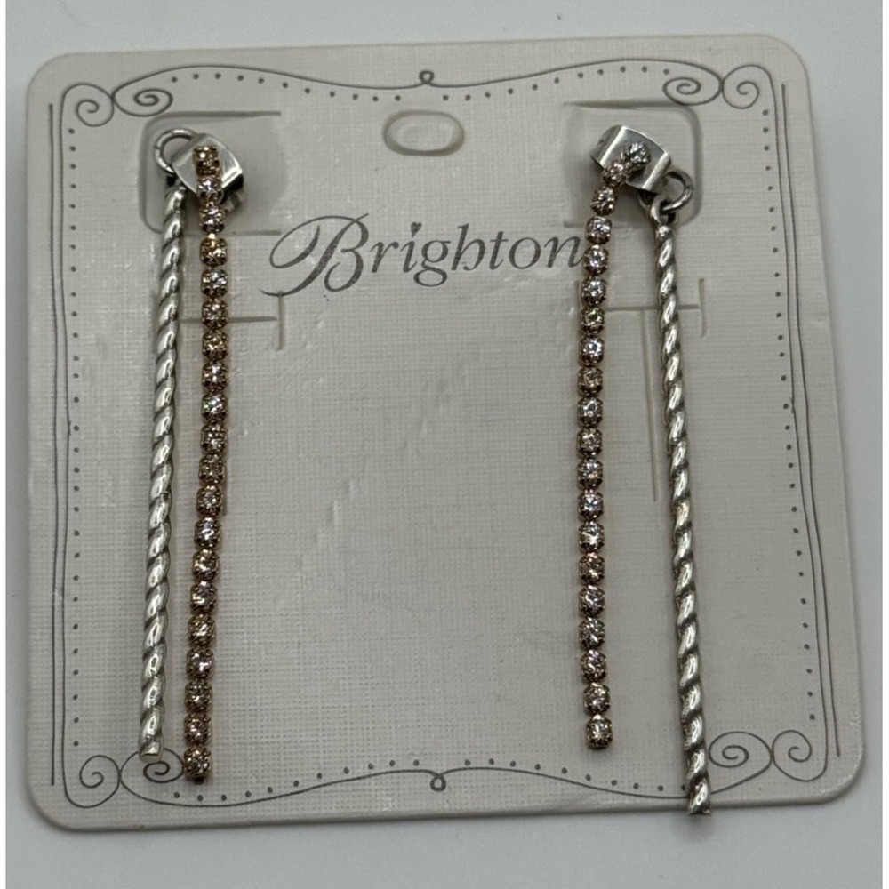 Brighton‎ Neptune's Rings Slim Drop Crystal Dangle Earrings